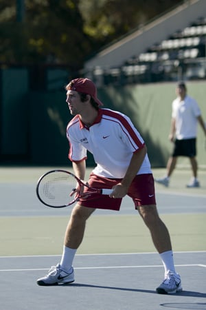 Playing without senior Bradley Klahn (above), the Cardinal got blown out in its past two home matches. Stanford will look to rebound today against Hawaii. (FRANK AUSTIN NOTHAFT/The Stanford Daily)