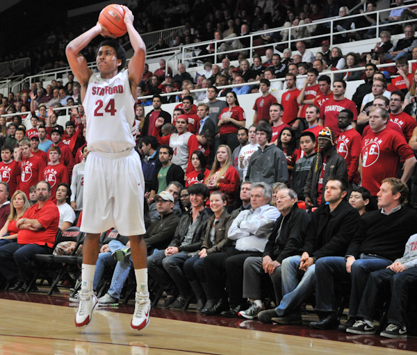 Sophomore forward Josh Huestis (above) needs to regain his earlier form after going just 2-for-14 from the floor in his past four games. (SIMON WARBY/The Stanford Daily)