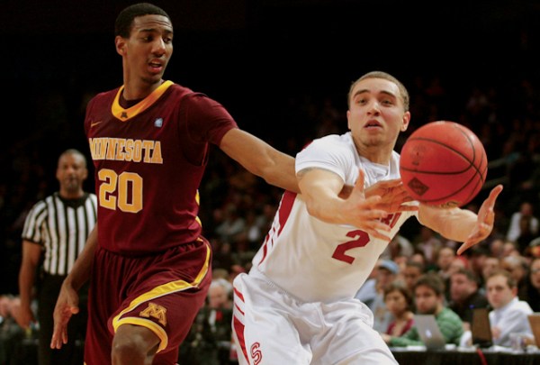 Sophomore guard Aaron Bright averaged 16.8 points per game in the NIT, never scoring below double figures, and was named the tournament's Most Outstanding Player after Stanford dominated Minnesota 75-51 in the final. (RICH SCHULTS/Stanford Athletics)