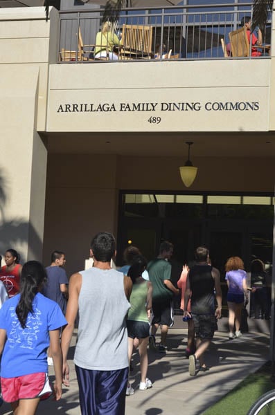 Arrillaga Family Dining Commons will be open for student meals during spring break for the first time in 2018 (MEHMET INONU/The Stanford Daily)