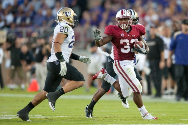 Captain running back Stepfan Taylor, a strong preseason candidate for the Doak Walker Award, enters his senior year with back-to-back 1000-yard rushing seasons under his belt. Needing 1,264 yards to become the all-time Stanford rushing leader, Taylor has worked on his flexibility and ability to read defenses prior to the snap during the off-season. (DON FERIA/Stanfordphoto.com)