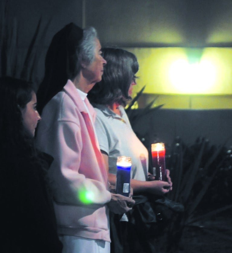 (Pakistanis at Stanford held a vigil on Monday evening in White Plaza in solidarity with Malala)