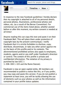 Facebook privacy notice a hoax, 'essentially legal jibberish'