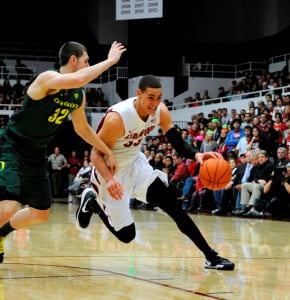 Junior Dwight Powell (right)