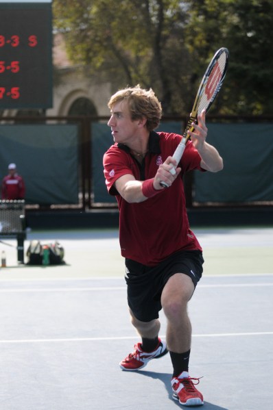 Men's Tennis vs Fresno State. John Morrissey