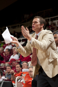 Former Stanford great Mark Madsen '00 is taking over as a head coach for the D-League Los Angeles D-Fenders after a one-year assistant coaching stint on the Farm. (KYLE TERADA/StanfordPhoto.com)