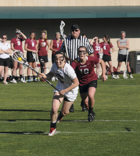 Junior attacker Rachel Ozer (above) was named to the IWCLA all-region second team after leading the Cardinal in scoring this season. (ZETONG LI/The Stanford Daily)