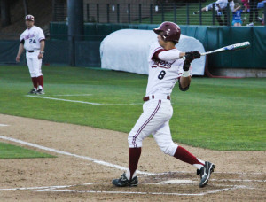 Junior shortstop Lonnie Kauppila (8)