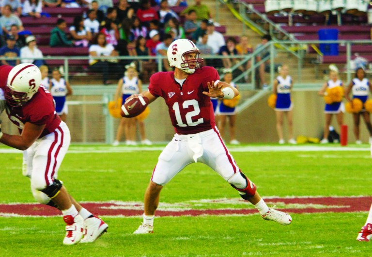 In 2008, h quarterback Andrew Luck (12)