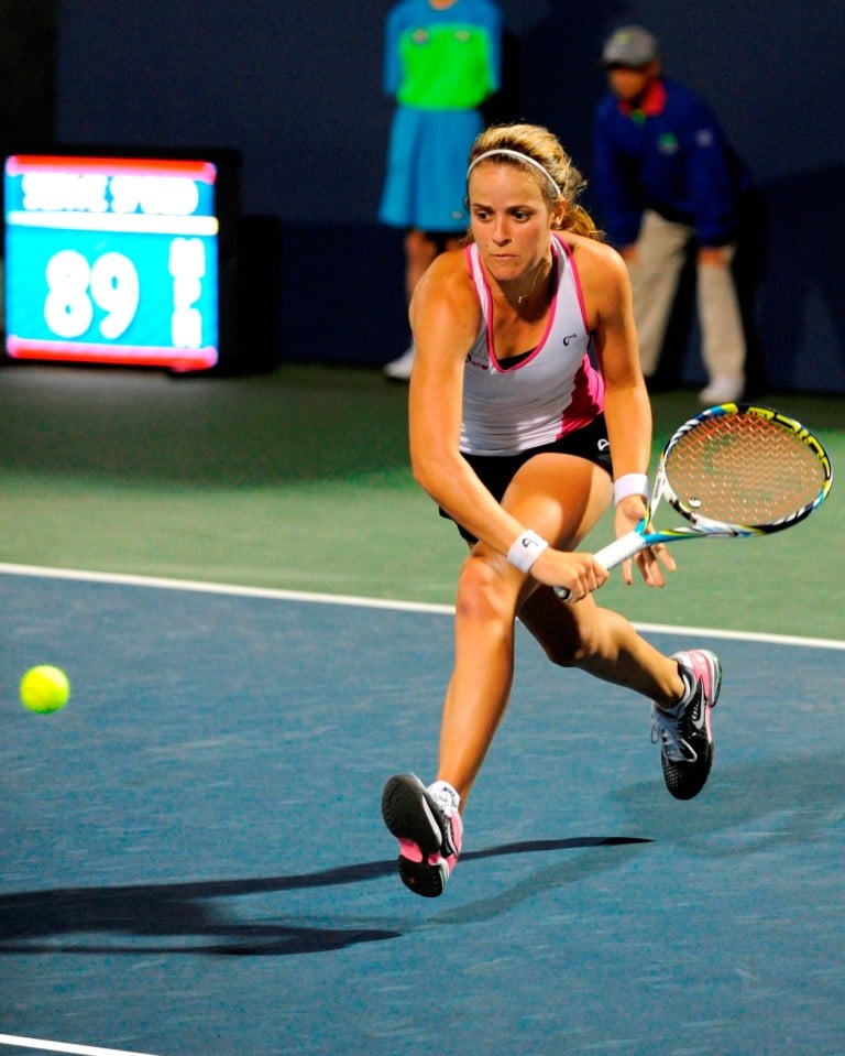 Nicole Gibbs is now the sole Stanford representative left in the Bank of the West Classic draw (MIKE KHEIR/The Stanford Daily)