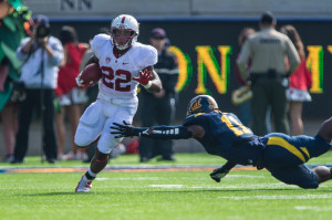 Junior Remound Wright is one of three running backs that will look to challenge Tyler Gaffney and Anthony Wilkerson for carries this season, as head coach David Shaw has said he plans to use five running backs in a game. (JIM SHORIN/StanfordPhoto.com)