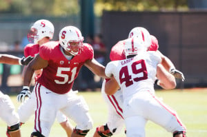 Sophomore offensive guard Joshua Garnett (51) (DAVID ELKINSON/isiphoto.com)