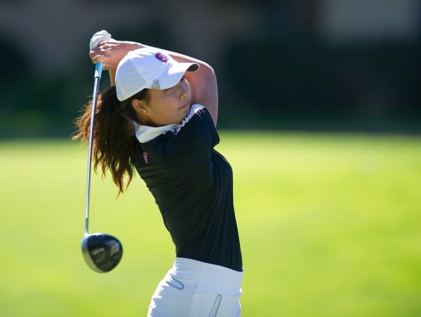 Sophomore Lauren Kim (above) has led the team thus far, complementing the dominant play of classmate Mariah Stackhouse. Hailing from nearby Los Altos, Kim is excited to have friends and family at the tournament. (isiphotos.com)