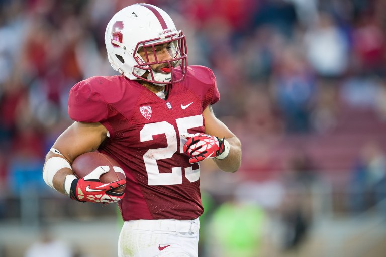 Senior running back Tyler Gaffney (David Bernal/isiphotos.com)