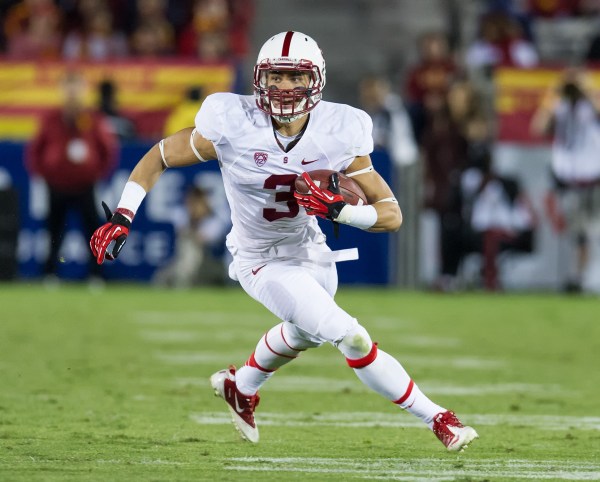 Sophomore wide receiver Michael Rector has averaged 35.6 yards per catch this season. The Cardinal looks to bounce back after a disappointing 20-17 loss to USC at the Coliseum last Saturday. (David Bernal/isiphotos.com)