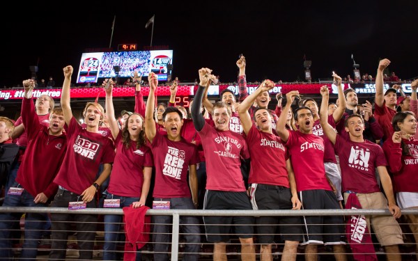 Stanford students had less than two hours to claim their Rose Bowl tickets before they sold out, but the Red Zone should count itself lucky; Stanford's public allotment was gone in just four minutes after the tickets went on sale Tuesday afternoon. (BOB DREBIN/StanfordPhoto.com)