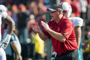 Stanford offensive coordinator Mike Bloomgren