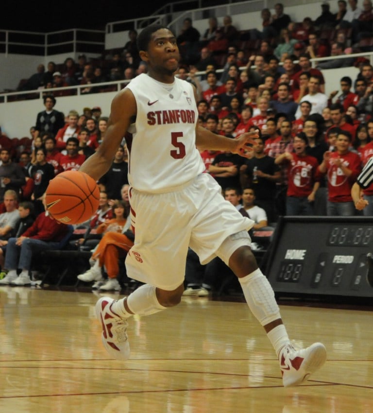 Thirty points from junior guard Chasson Randle (above) weren't enough for Stanford to beat Oregon State on the road on Thursday night. (MICHAEL LIU/The Stanford Daily)