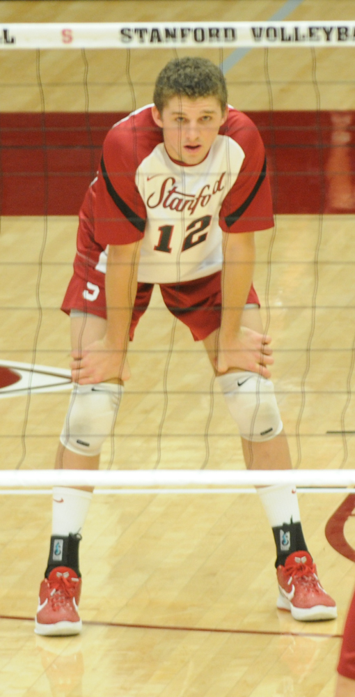 Senior outside hitter Steven Irvin (above) had 14 kills in Stanford's season-opening win against No. 2 UCLA. (MADELINE SIDES/The Stanford Daily)