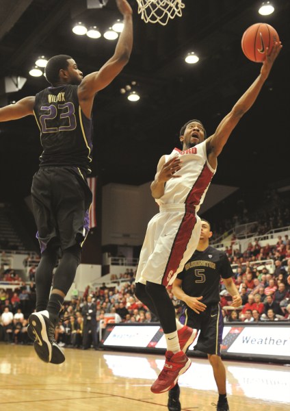 Junior guard Chasson Randle scored a career-high-tying 33 points during Stanford's victory against Washington, proving his position as the team's leading scorer for the season. (ZETONG LI/The Stanford Daily)