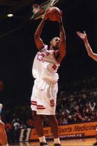 The courageous announcement by Jason Collins '01 (above) in April tops Stanford's 2013 in sports. (DAVID GONZALES/StanfordPhoto.com)