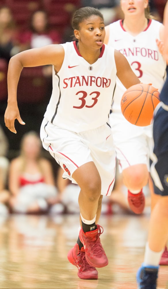 Junior guard Amber Orrange (33)