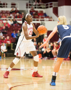 Senior forward Chiney Ogwumike (above) will look to control the offensive boards against an Arizona State team that is one of the best rebounding squads in the Pac-12. (FRANK CHEN/The Stanford Daily)