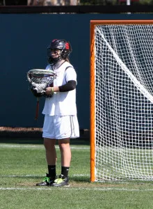 Senior goalkeeper Lyndsey Munoz (above) will begin her third straight year between the posts for the Cardinal as the team opens the season against Ohio State on Saturday. (ALISA ROYER/The Stanford Daily)