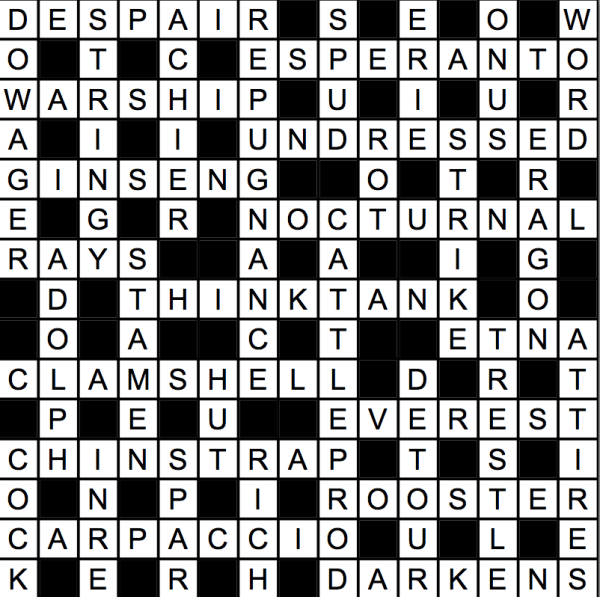 Solutions to the Feb. 28 Stanford Daily crossword puzzle created by Ryan P. Smith.