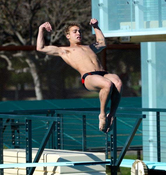 Junior diver Kristian Ipsen (above)