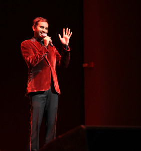 Ansari performed Friday night in Dinkelspiel Auditorium. 