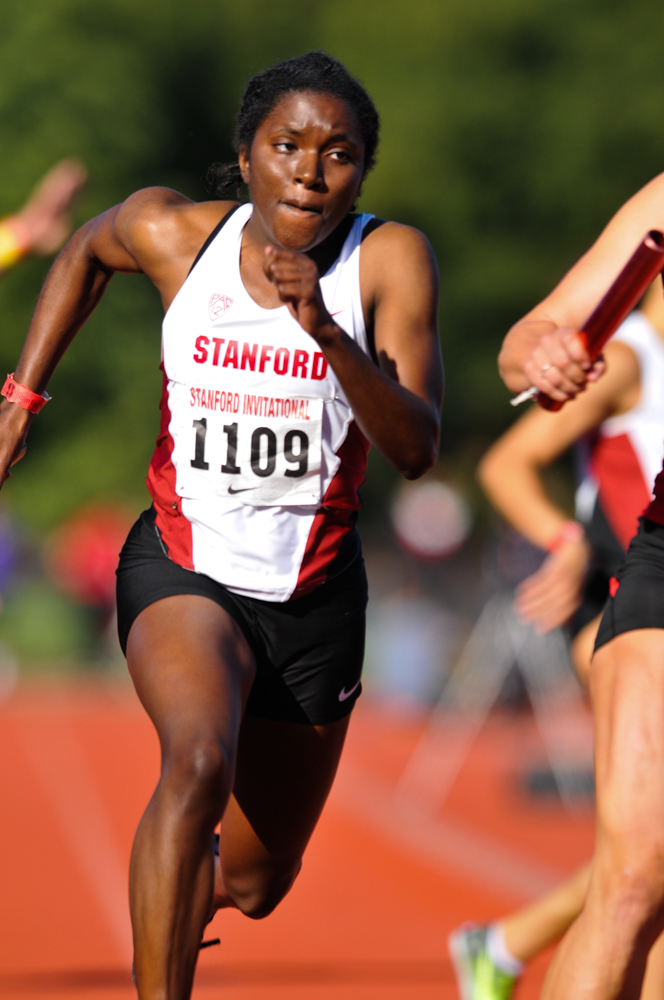 Sophomore sprinter Kristyn Williams (above)