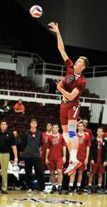 Sophomore setter James Shaw