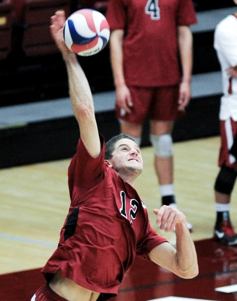 Senior outside hitter Steven Irvin (above)