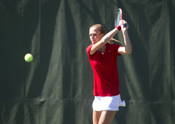 Freshman Caroline Doyle made a deep run in invitational singles, reaching the final. (NORBERT VON DER GROEBEN/isiphotos.com)