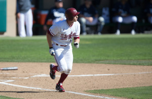 Junior Austin Slater (above) has been on a tear, hitting