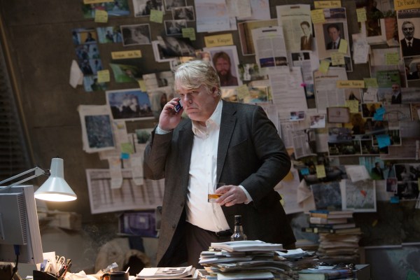 Philip Seymour Hoffman in A MOST WANTED MAN. Photo Credit: Kerry Brown