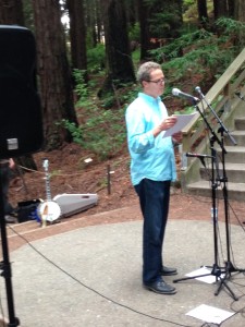 Keith Ekiss at "Bards and Bluegrass," courtesy of Keith Ekiss.