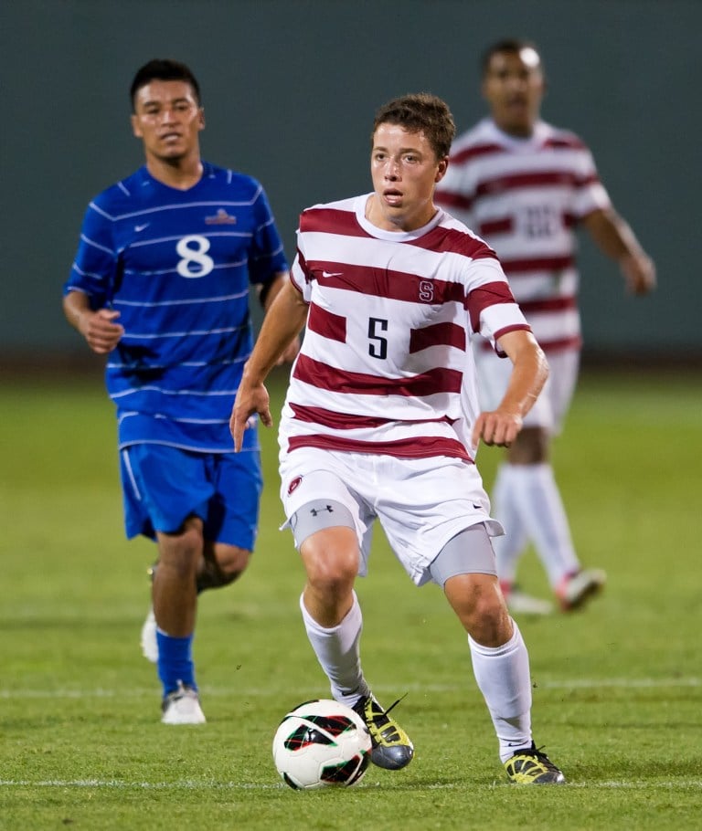 Junior midfielder Slater Meehan had two assists in the Cardinal's final tuneup before opening the season in Omaha (isiphotos.com)