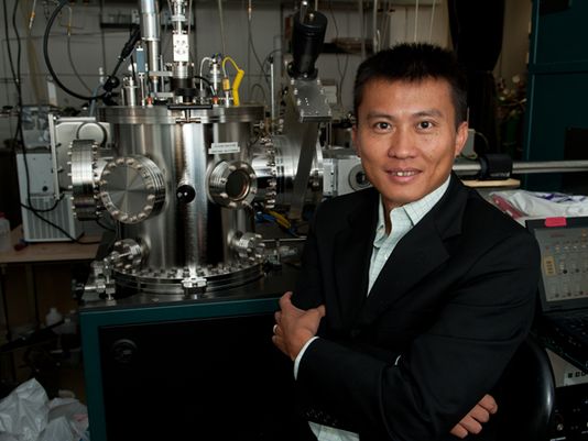 Yi Cui, Stanford associate professor of materials science and engineering, along with other researchers at Stanford, announced a breakthrough that might triple battery life in cell phones.
(Courtesy of Steve Castillo/USA Today)