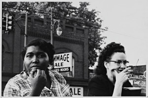 Robert Frank (U.S.A., b. Switzerland, 1924), Detroit, 1955. Gelatin silver print. Gift of Raymond B. Gary, 1984.492.15 © Robert Frank.