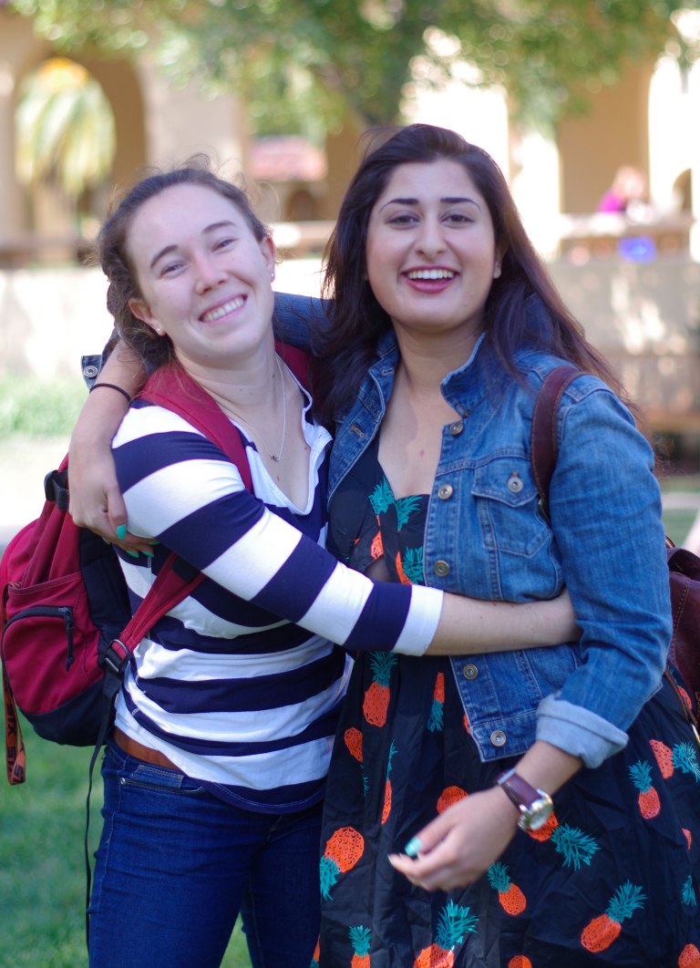 Rachel Ozer '14 MS '15 and Alizeh Iqbal '15