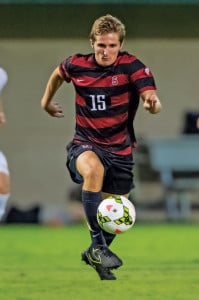 Midfielder Eric Verso (above) leads the Cardinal in both goals (2) and assists (3) through four games. 