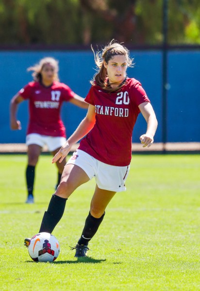 Sophomore forward Megan Turner (20) . (HECTOR GARCIA-MOLINA/stanfordphoto.com)