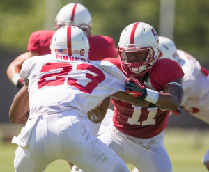 True freshman cornnerback Terrence Alexander (11) 