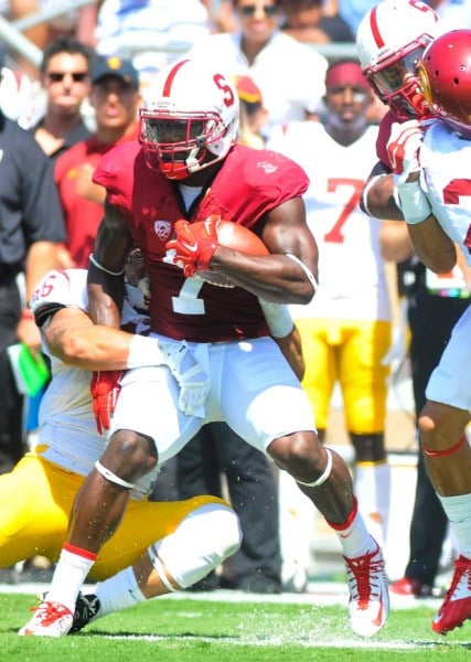 Senior receiver Ty Montgomery (center)