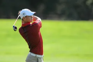 Senior men's golfer Patrick Grimes (above)