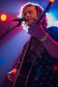 Jonathan Clay of Jamestown Revival at the Troubadour in Los Angeles. Photo by Gabriela Groth.