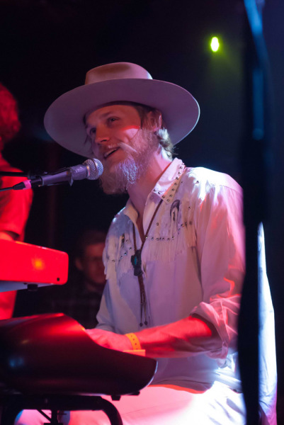 Zach Chance of Jamestown Revival plays folk-inspired rock in an equally inspired outfit. Photo by Gabriela Groth.