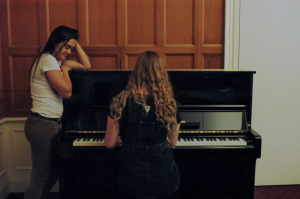 Practice piano in Roble dorm. Photo by Gabriela Groth.